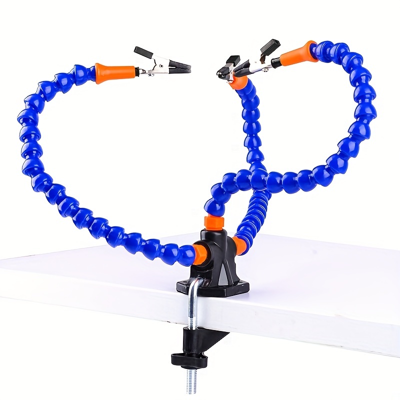 Helfende Hände beim Löten, PCB-Leiterplattenhalter aus dritter Hand, flexible Arme mit Schreibtischklemmenbasis für die Reparatur elektronischer Platinen