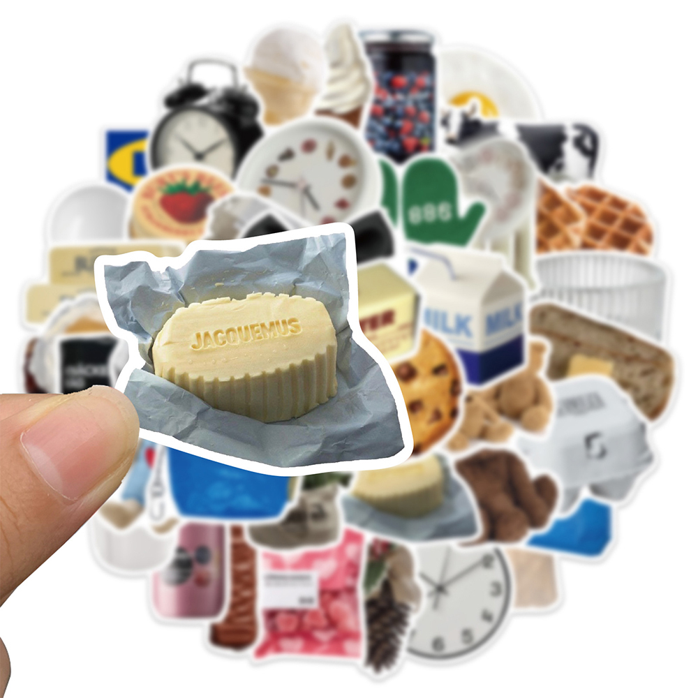 10/30/50 Chiếc Ins Phong Cách Dễ Thương Miếng Dán Hoạt Hình Sữa Thực Phẩm Đề Can Tự Làm Tủ Lạnh Điện Thoại Vali Laptop Notebook xe Decal Dán Tường Đồ Chơi Trẻ Em