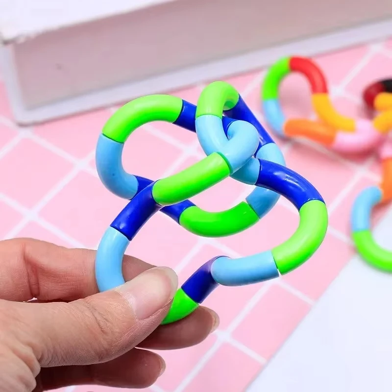 1/3/5 pièces Tangle Fidget jouet torsion sensorielle main-oeil Coordination jouet soulagement de l'anxiété doigt jouet pour enfant adulte motricité Fine