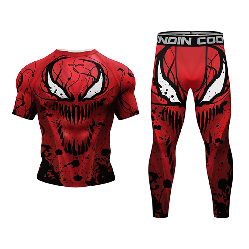2023 ใหม่ผู้ชาย MMA เสื้อยืดกางเกงขาสั้น Spartan ชุด Rashguard Jiu jitsu เสื้อเสื้อผ้าฟิตเนส Bjj มวย Boxe ชุดกีฬา