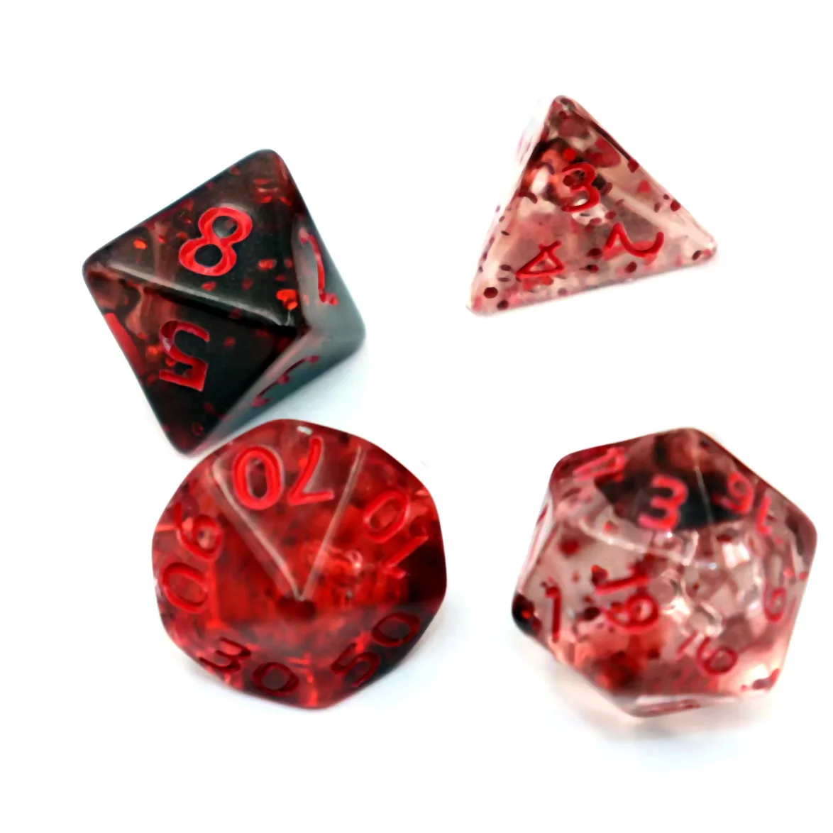 7 pçs conjunto de cristal estilo dnd dados conjunto poliédrico mesa jogo dados rpg dados