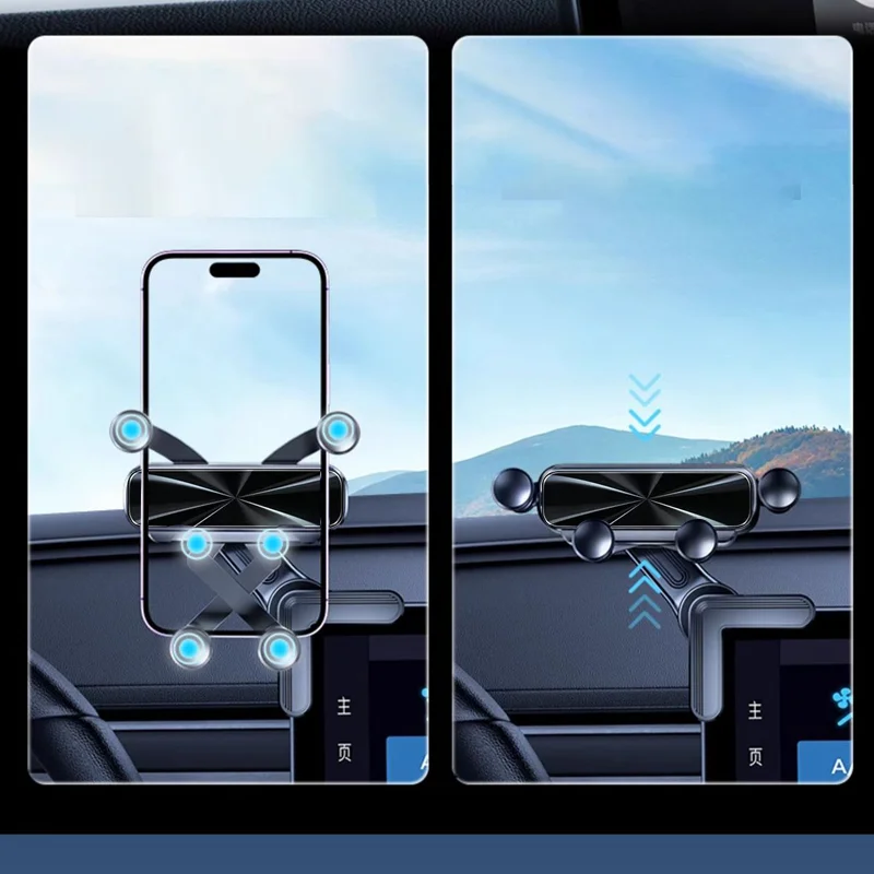 Car Phone Holder Magnetic Phone Support Mount for Tesla Model 3 Highland Model Y Juniper X S BYD ATTO 3 Dolphin Zeeker Accessori