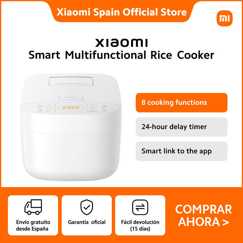 Oficial｜Xiaomi Smart Multifunctional Rice Cooker, 8 cooking functions, 24-hour delay timer, Smart link to the app