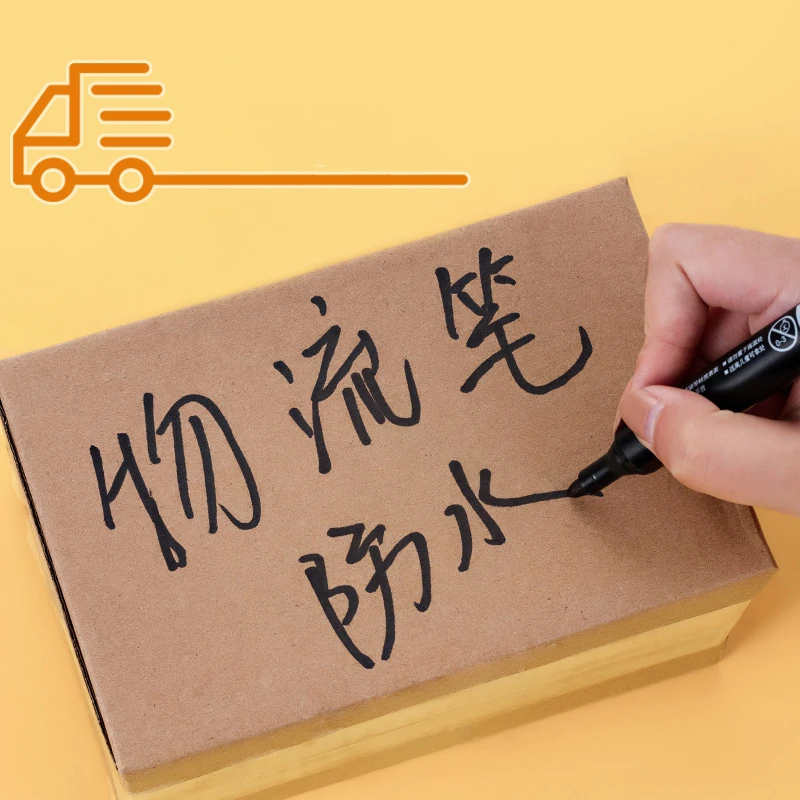 6 Cái/bộ Thường Trực Bút Đánh Dấu Mỹ Điểm Mực Chống Thấm Nước Mỏng Ngòi Thô Ngòi Đen Xanh Màu Đỏ 1.5Mm Mịn màu Bút Bút