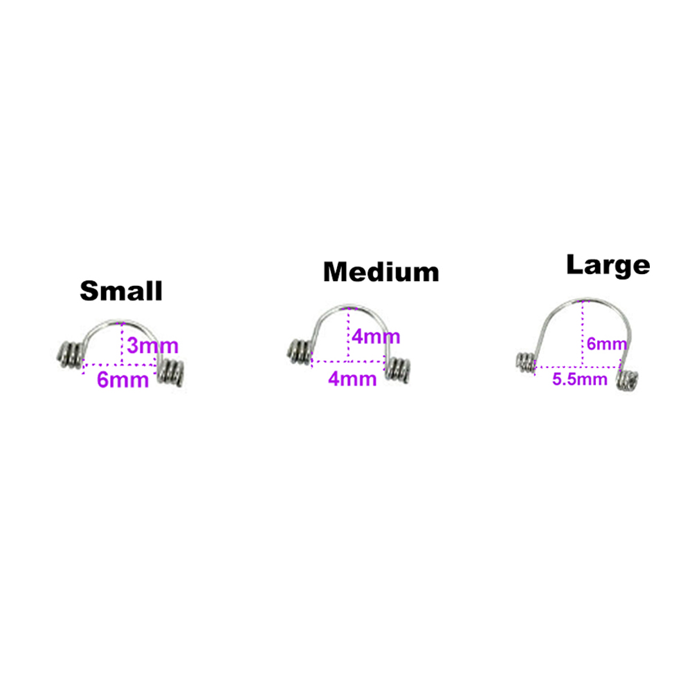 10 unidades/pacote molas de torque dental ortodôntico dentes anteriores molas de torque retangular grande/pequeno/médio mola de aço inoxidável