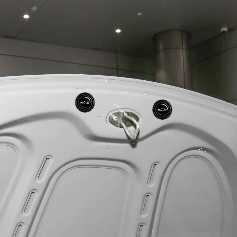 10 pçs porta do carro anti-colisão almofadas de silicone amortecedor junta anti-choque proteção à prova de som silencioso buffer adesivos