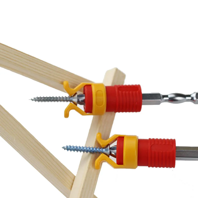 Supporto per fissaggio a vite da 1 pezzo - Set di dispositivi di fissaggio universali per la lavorazione del legno, carpenteria e viti da trapano - Dispositivo di fissaggio per viti in plastica