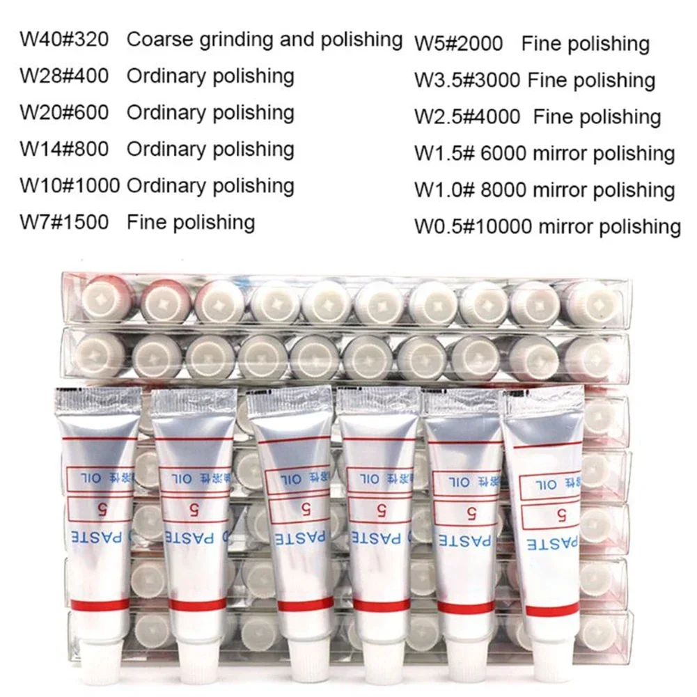 Diamond Abrasive Paste W0.5-40 320~10000 Grit Diamond Polishing Lapping Paste Oily Glass Metal Grinding Polishing Abrasive Tools