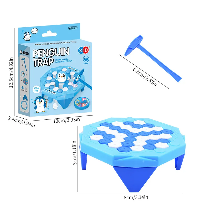 Mini Ice Breaking Penguin กบกับดักเกมเด็ก Interactive Party Board เกมเด็กเดสก์ท็อปของเล่นของขวัญวันเกิดสําหรับเด็ก