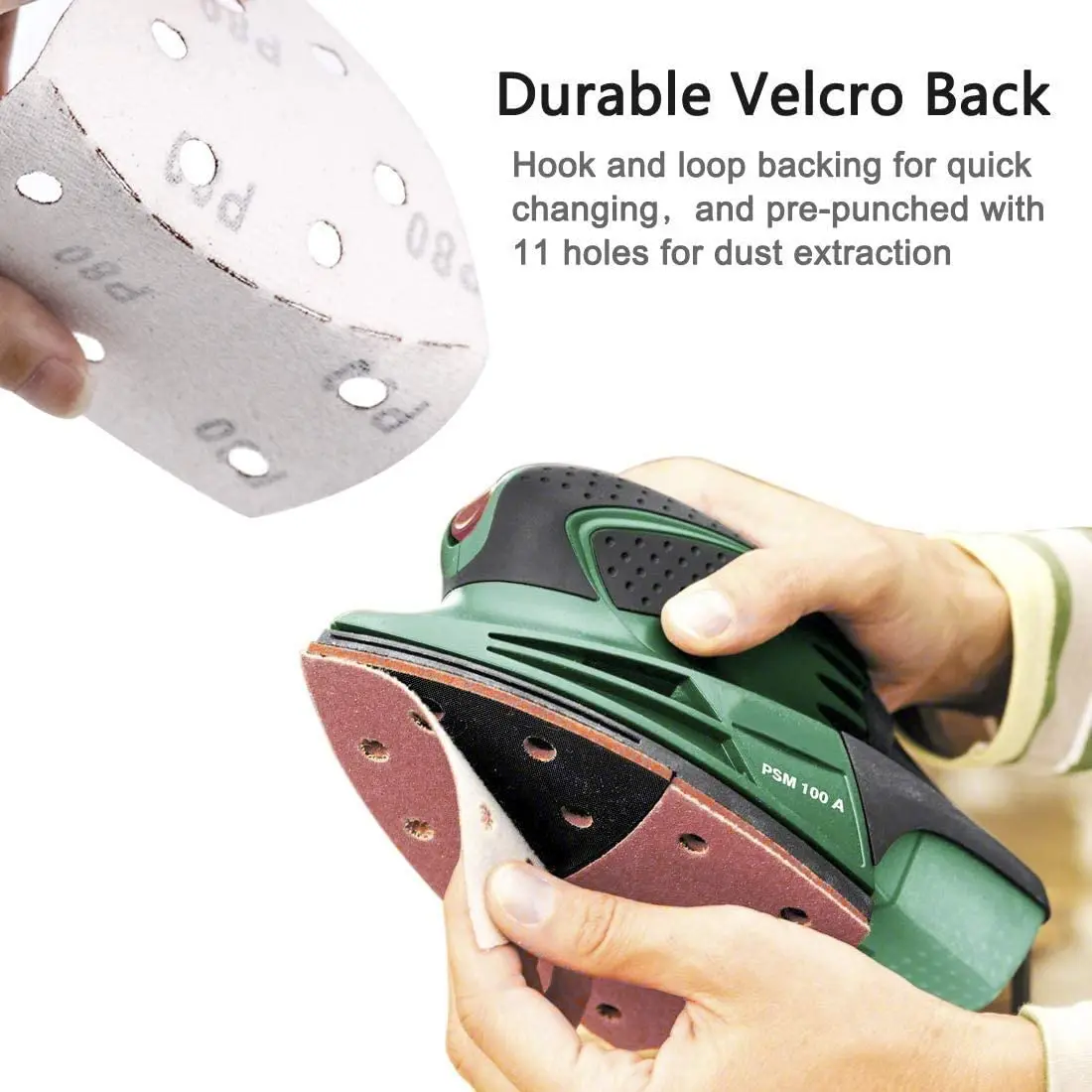 10/20/30 Pcs 105*150 MM Detail Mouse Sandpaper Kit 40-1000 Hook & Loop Mouse Sanding Paper for Multi-Sanders Assorted For Grind