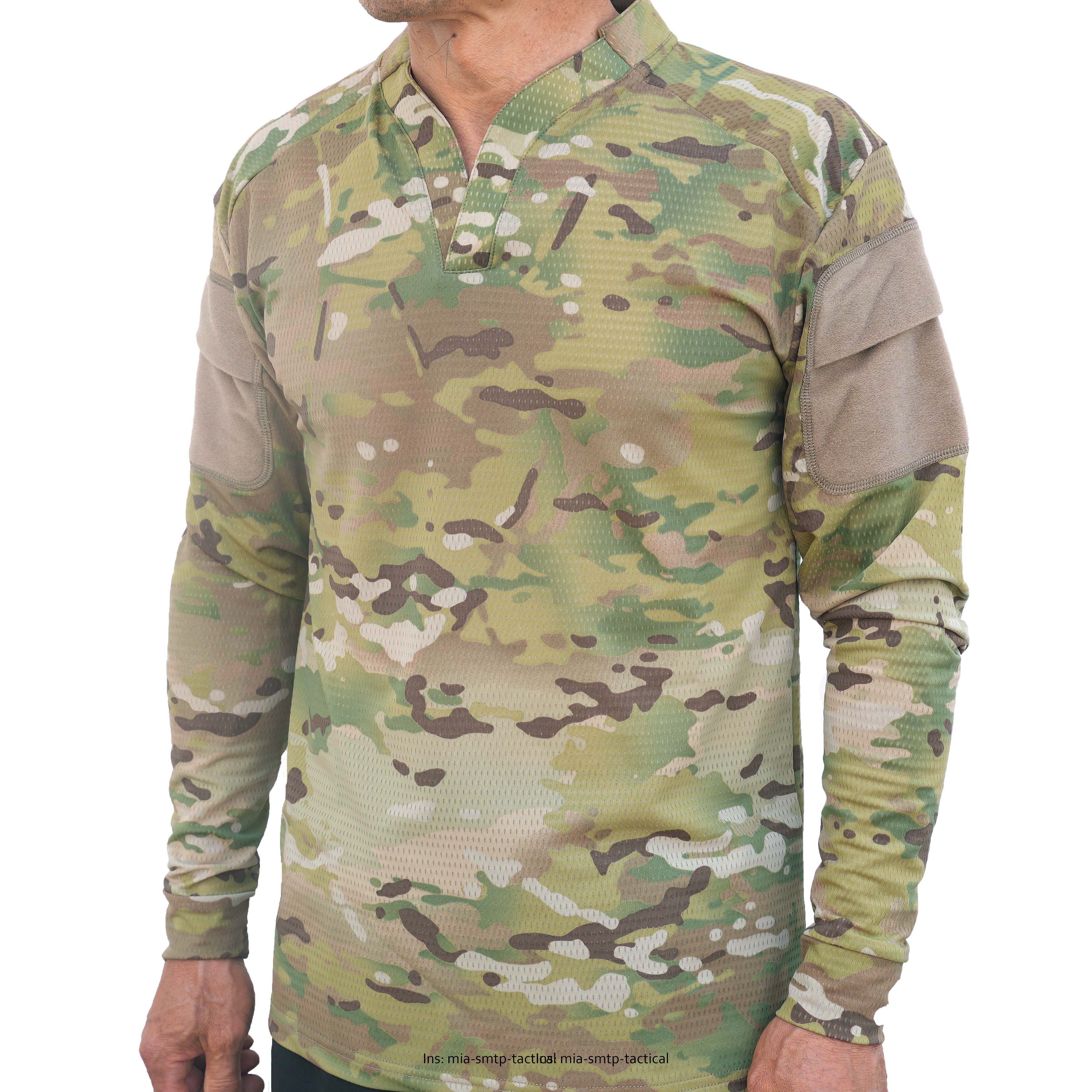 SMTP002 Camisa táctica estilo Cag Camisa de combate transpirable Hombres Mangas largas