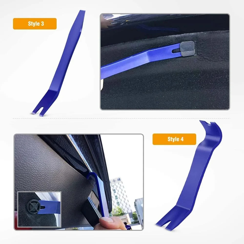 Herramienta de extracción de embellecedor de Panel de Clip de puerta automática, Kits de desmontaje de Audio de coche, instalador de desmontaje de navegación, extractor de clavos de automóvil