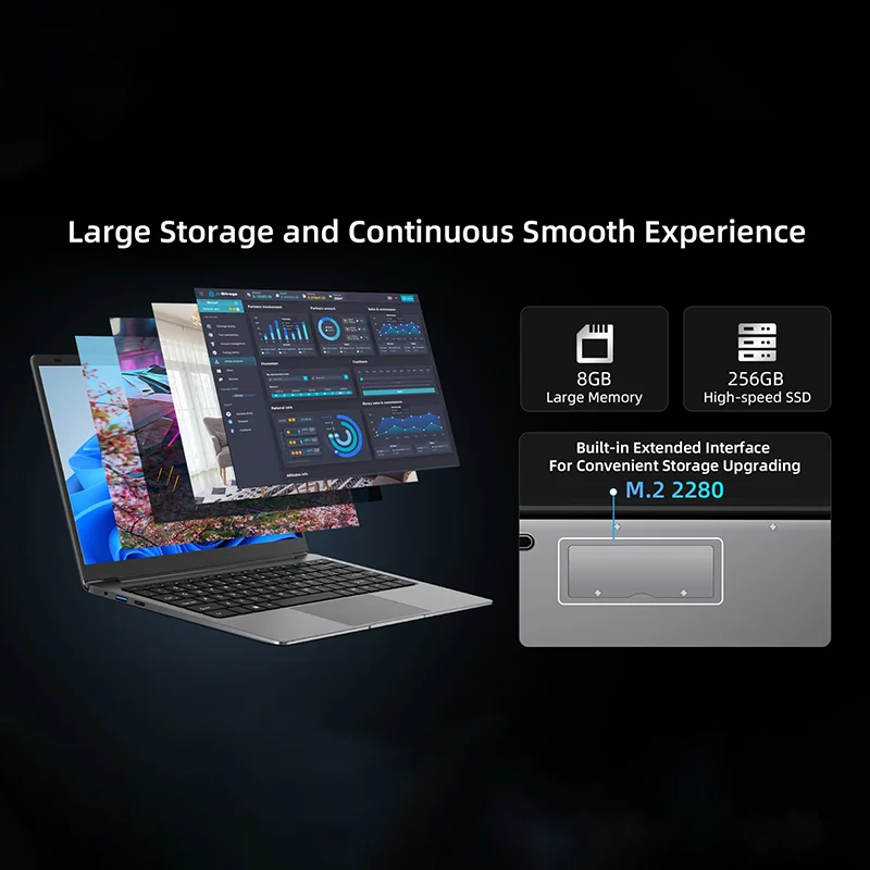 BMAX S14 Pro Intel N5000 CPU 1920*1080 14-calowy laptop 8GB RAM 256GB SSD Windows 11 Notebook Dual Wifi USB laptop PC