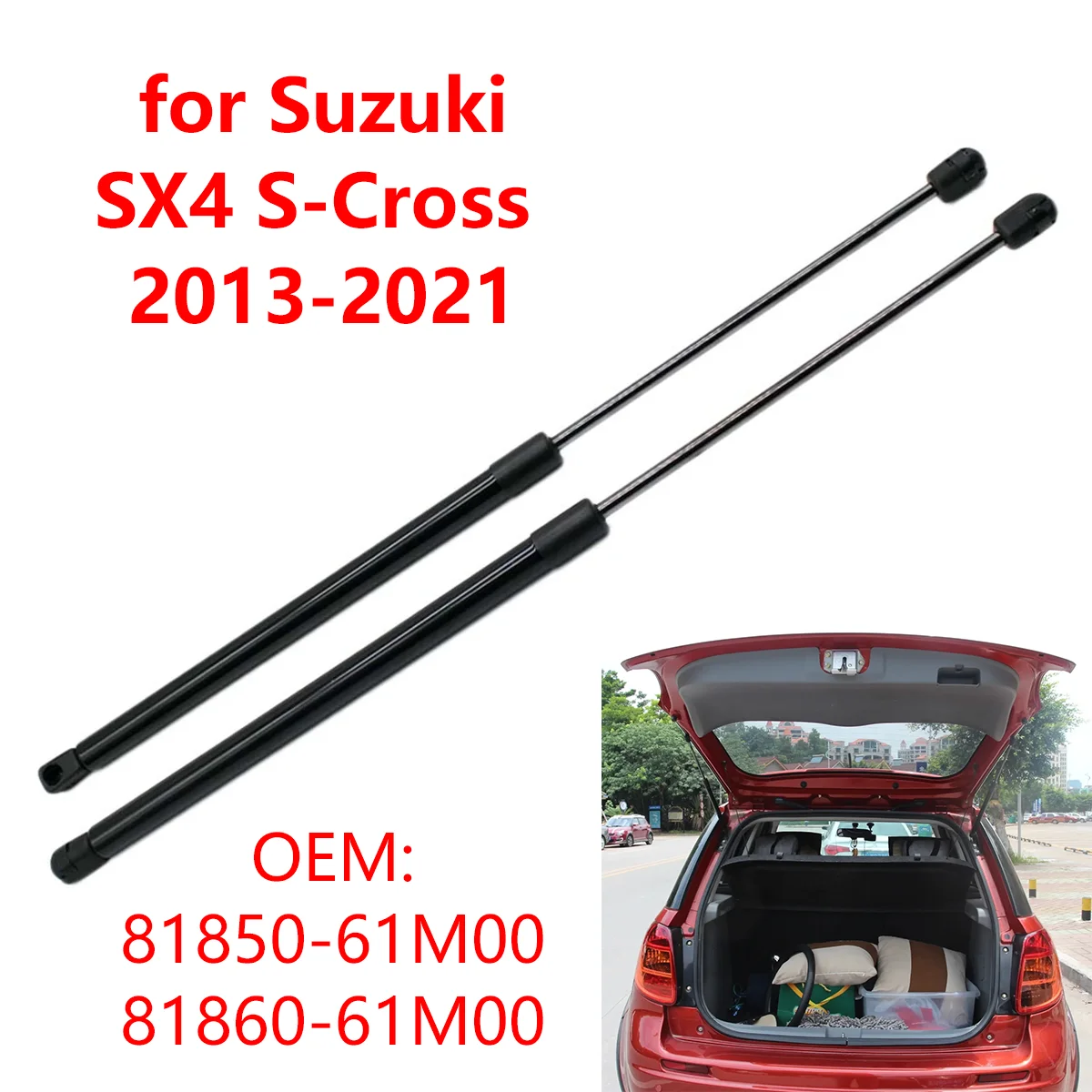 81850-61M00 maletero trasero puerta trasera puntales de Gas varillas de soporte de elevación amortiguadores para Suzuki SX4 s-cross 2013-2021