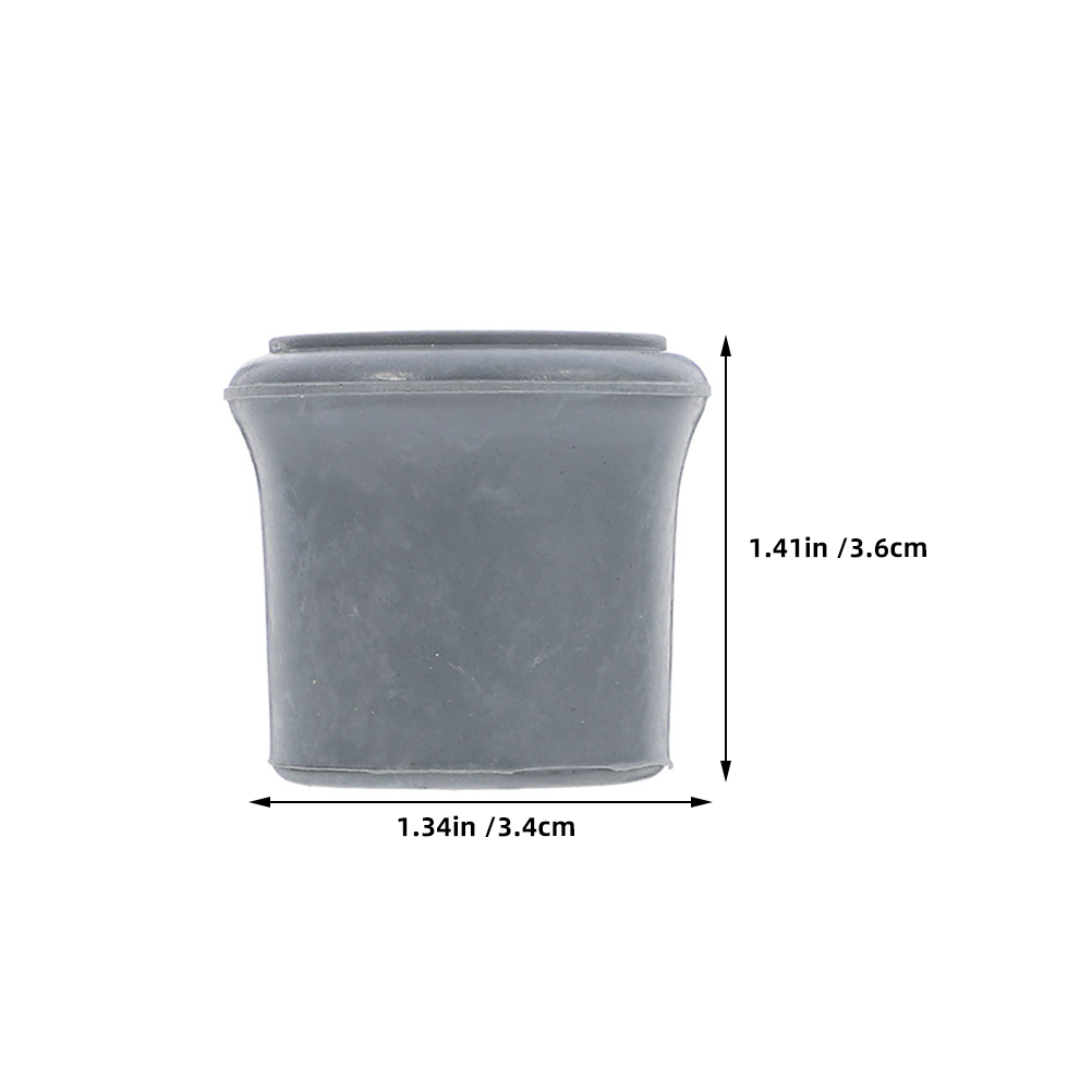 Embouts de remplacement pour chaise de douche, pieds en caoutchouc, pour chaise de douche, toilettes, canne de marche pour bottes de bain, capuchons de béquille, 4 pièces