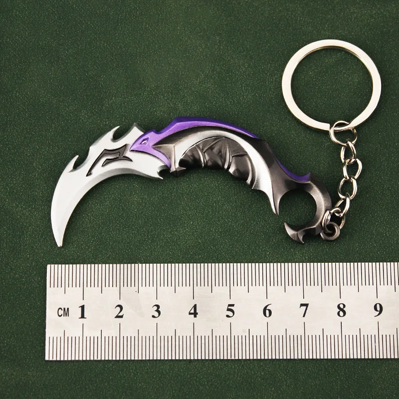 Valorant Weapon Melee Reaver 2.0 Karambit Knife Metal M4 Game Peripheral Samurai Sword Alloy Model Keychain Pendant Gifts Toys