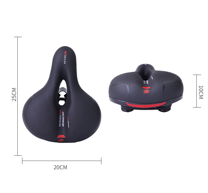 Sillín de bicicleta hueco reflectante que absorbe los golpes, asiento de bicicleta MTB, transpirable, resistente a la lluvia, accesorio para ciclismo de montaña y carretera