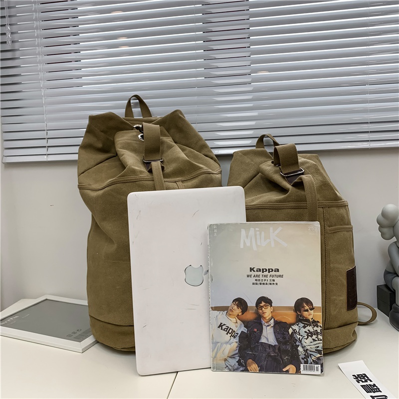 Bolsa de lona para deportes al aire libre para hombre, mochila escolar de viaje, 2024