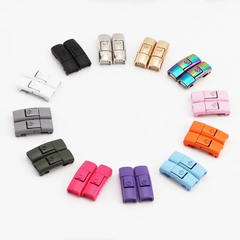 Clip per lacci in metallo colorato Stampa fibbia Lacci per scarpe Chiusura a pressione Accessori per scarpe Kit per scarpe da ginnastica AF1 Punta per lacci in metallo