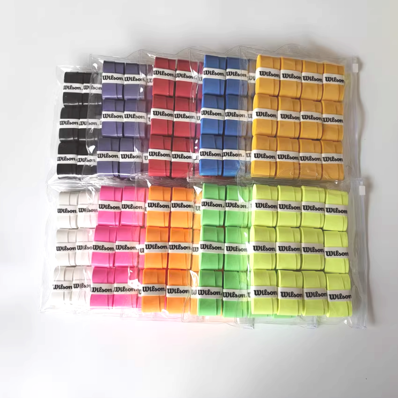 24/12 Pcs WILSON Original Overgrip คุณภาพสูงมือกาวลื่นเข็มขัดพาเดลเทนนิสชายหาด Pickleball Racket Grip อุปกรณ์เสริม