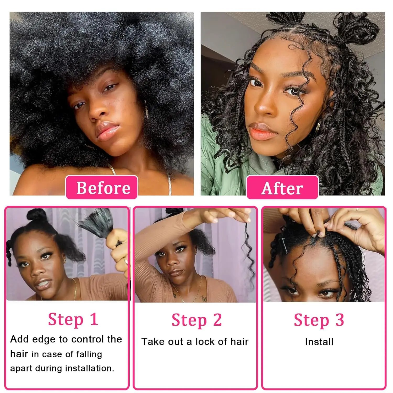 27 # Honey Ombre Deep Wave Bulk Cabelo Humano para Boho Braids Wet and Wavy Traiding Extensões de cabelo Curly Bulk Hair for Traiding