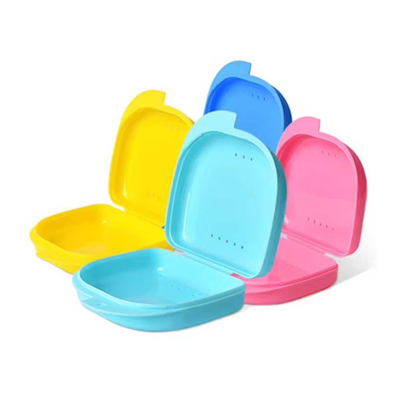 Kunstgebit Opbergdoos Tandheelkundige Retainer Orthodontische Mondbeschermer Container Plastic Mondhygiëne Benodigdheden Lade Tandheelkundige Apparaat Case