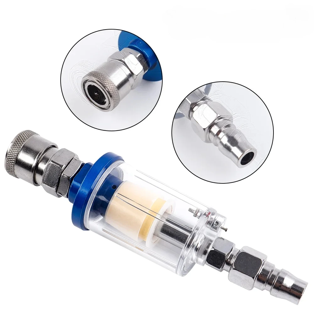 Kit filtro separatore acqua olio aria filettatura 1/4 '' con trappola per umidità parti di pressione pistola a spruzzo strumento compressore d'aria interfaccia JPN