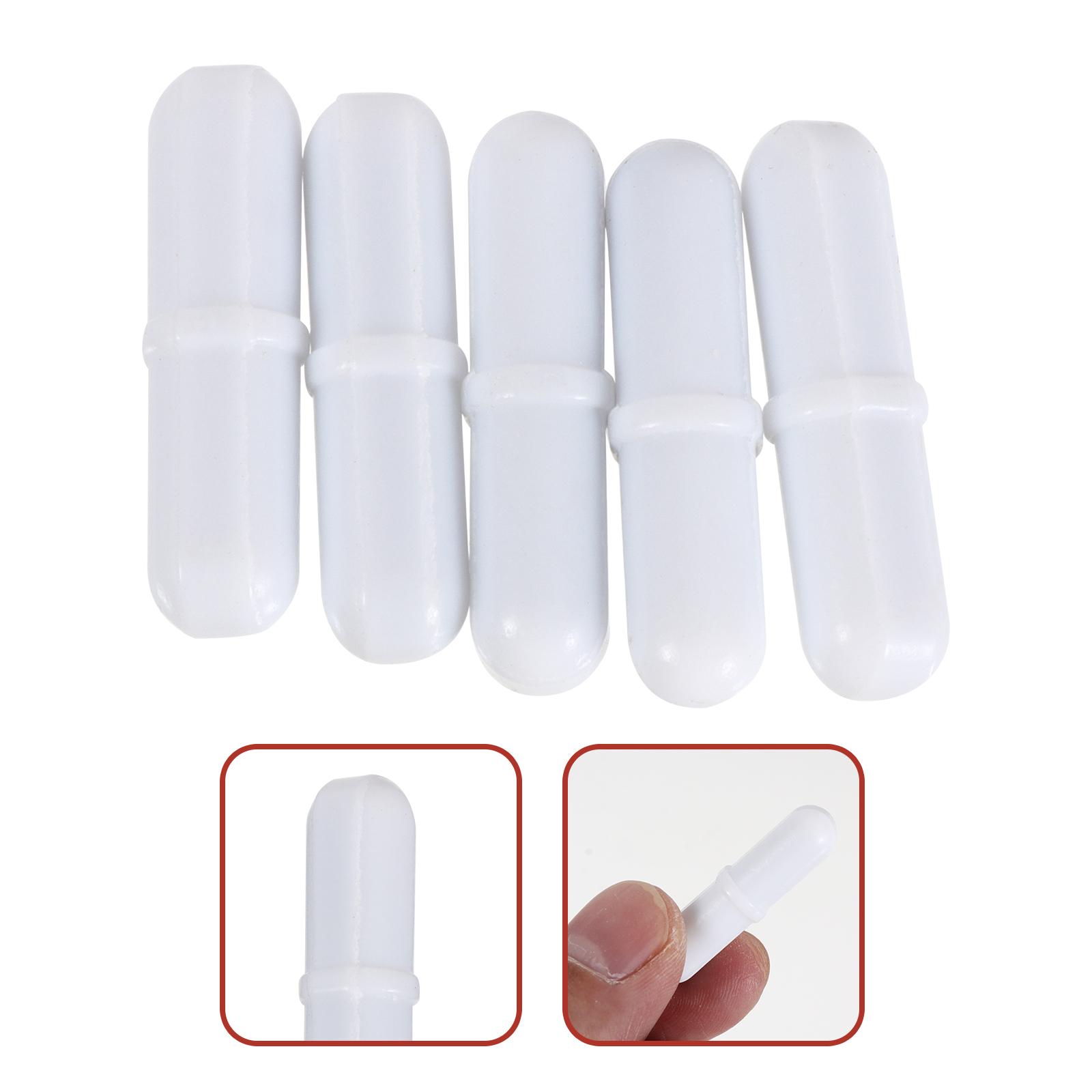 Barra agitadora de bebidas, agitadores de café, Panel de varilla práctico, accesorios magnéticos de laboratorio de PTFE para bebé, 5 uds.