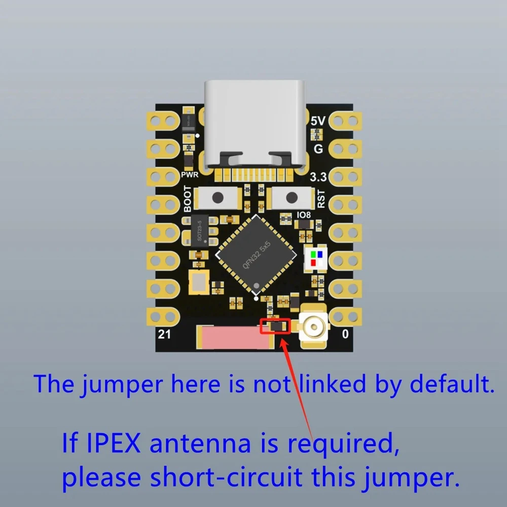 ESP32-C3 SuperMini V2 Plus IOT Development Board ESP32-C6 ESP32-H2 ESP32-S3 ESP32 WiFi Bluetooth MicroPython Arduino Compatible
