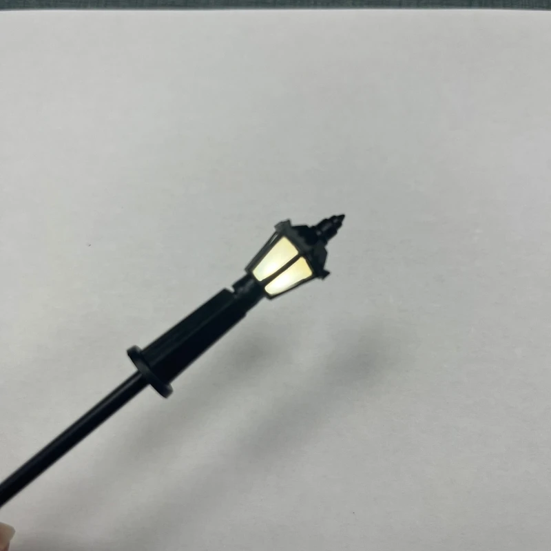 20 Chiếc Bố Trí Cột Đèn Đèn Mẫu Đường Sắt Xe Lửa Phong Cảnh Bàn Trò Chơi Chiến Tranh Mô Hình DIY Đèn 3V Đèn Thu Nhỏ