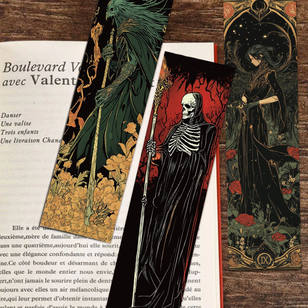 30/60PCS Creative Gothic สไตล์ Dark Wizard บุ๊คมาร์คความงามการ์ด Creative อ่านหนังสือหมวดหมู่ Annotated DIY บุ๊คมาร์ค