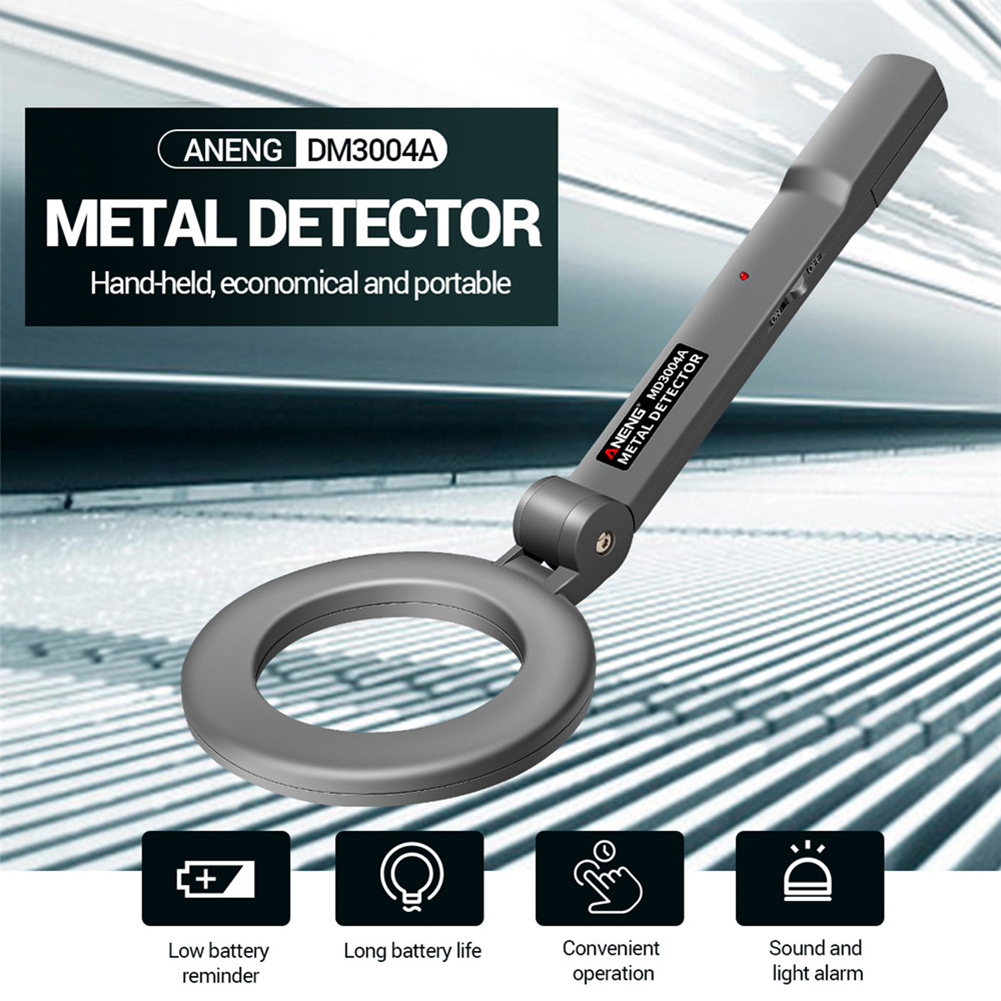 Detector De Metal Portátil Com Alta Sensibilidade, Handheld Security Checker, Scanner De Alarme, Pinpointer Ajustável, Beep Tracker, DM3004A
