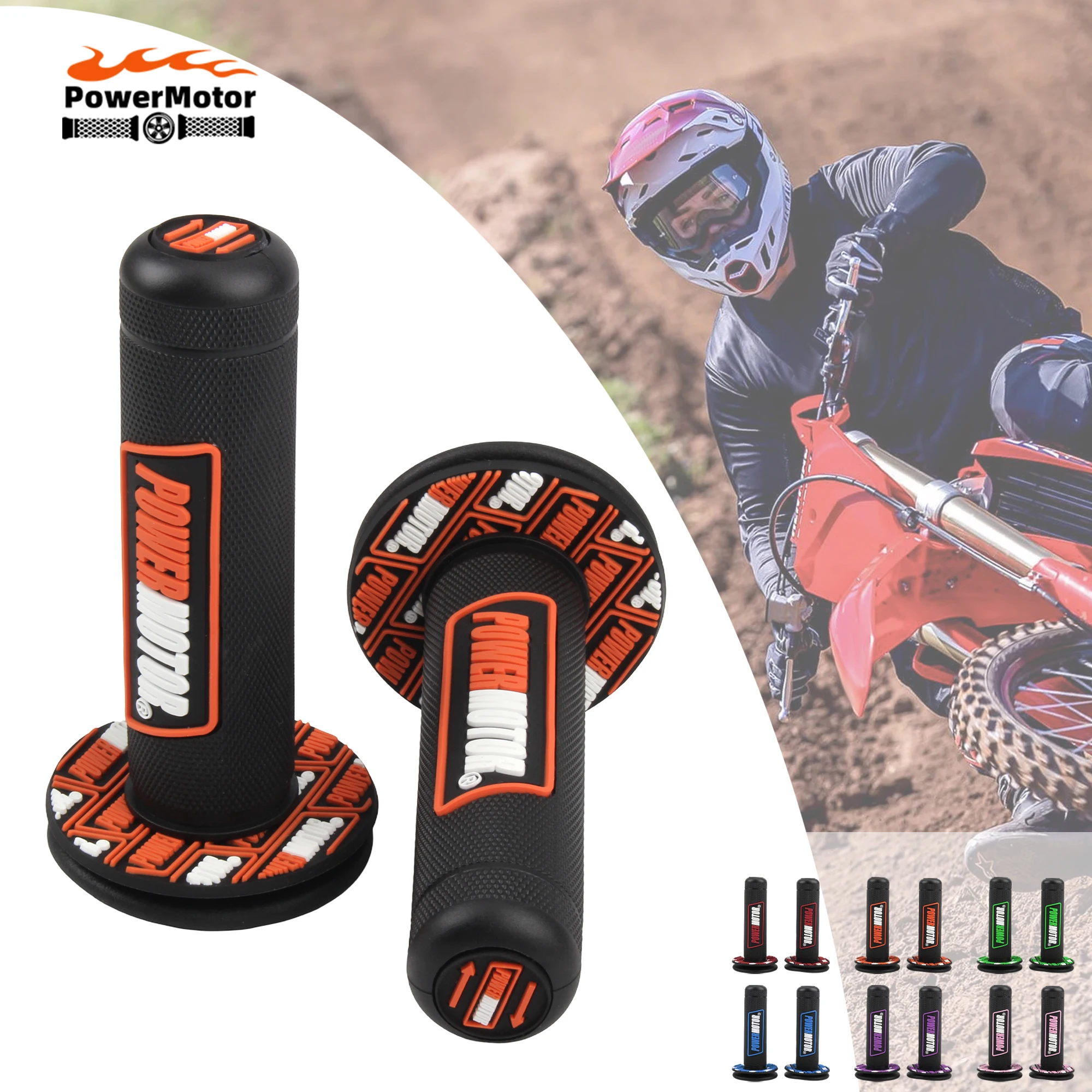 Motorrad Motorrad 7/8 "22mm Griff Griffe Universal Lenker Gummi Gel Hand Grip Bremse Motocross Dirt Pit Bike