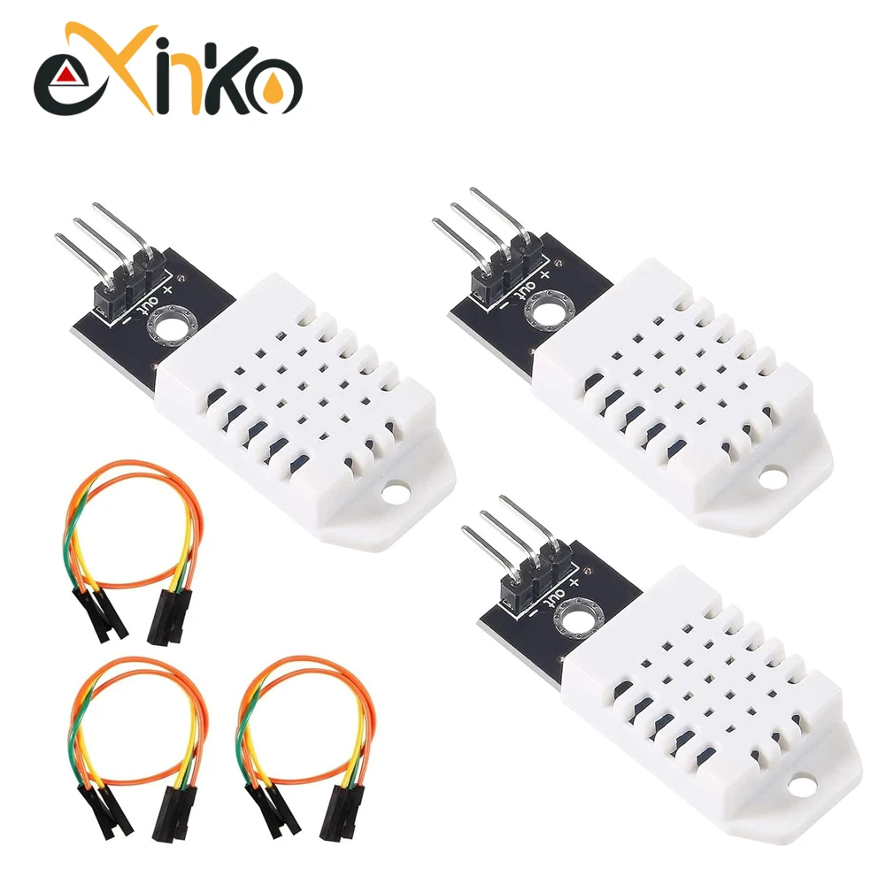1-10pcs Digital Temperature and Humidity Sensor DHT22 AM2302 Module+PCB with Cable For Arduino