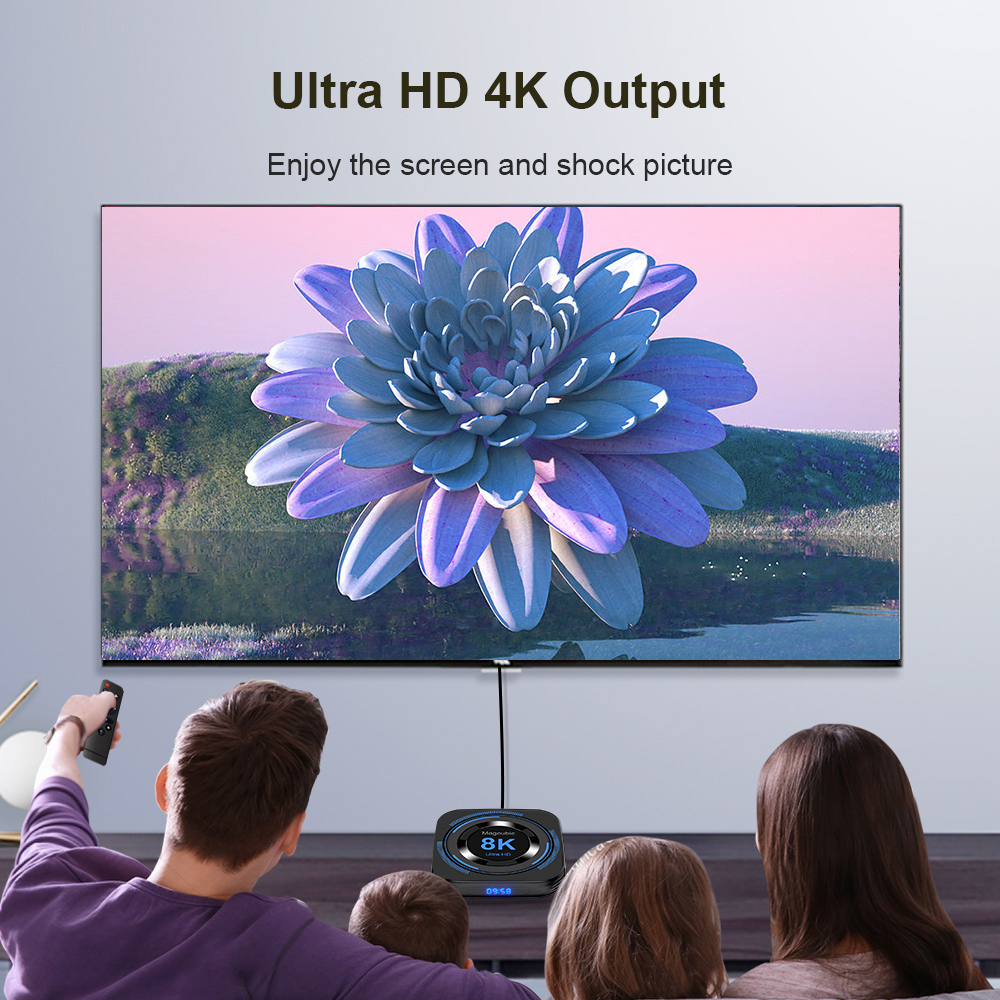 Magcubic  Allwinner H618 Android 12 TV BOX Dual Wifi 32G64G Quad Core Cortex A53 Support 8K Video 4K BT4.0 Set top box
