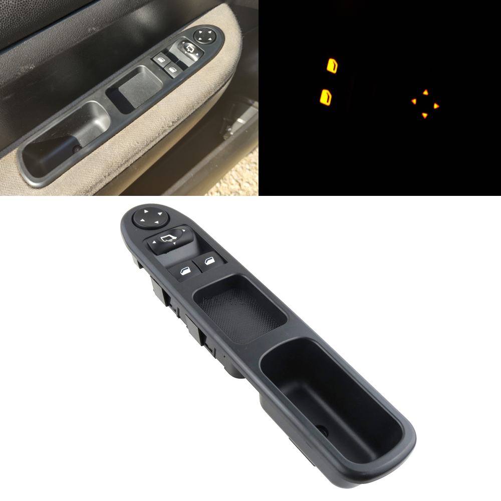New 96351622XT 6554.E4 Car Nearside Driver Front Electric Window Switch For Peugeot 307 2001 2002 2003 2004 2005 2006 2007 2008