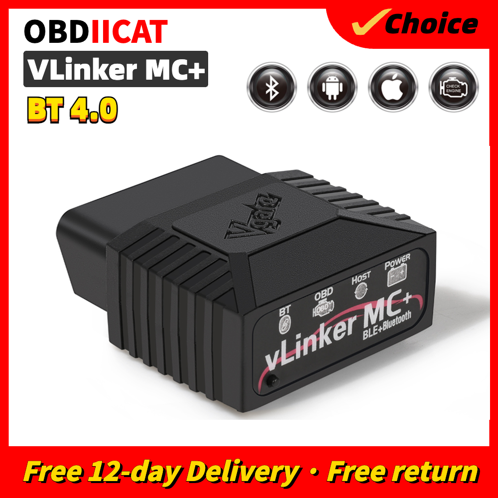 OBDIICAT-VLinker MC/MC + ELM327 Bluetooth3.0/ 4.0 OBD2 ELM 327 Wifi Diagnostic de voiture pour IOS Android Scanner outil automatique