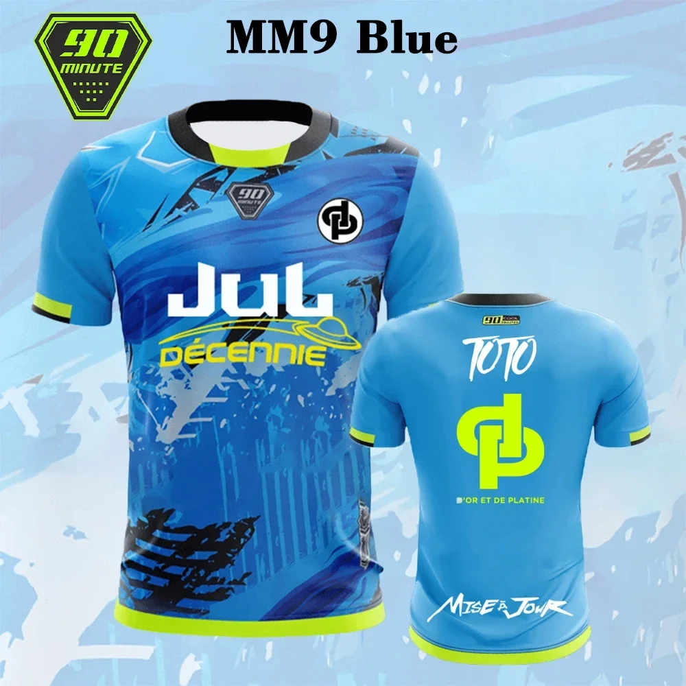 저지 90 분 Mm9 남성용 스트리트웨어 3d 프린트 빠른 건조 통기성 티셔츠 아동용 3d 라운드 넥 반소매 탑