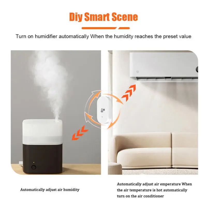 Tuya ZigBee รีโมทแอปเซ็นเซอร์ความชื้นและอุณหภูมิสำหรับสมาร์ทโฮม var ชีวิตสมาร์ททำงานกับ Alexa Google Assistant