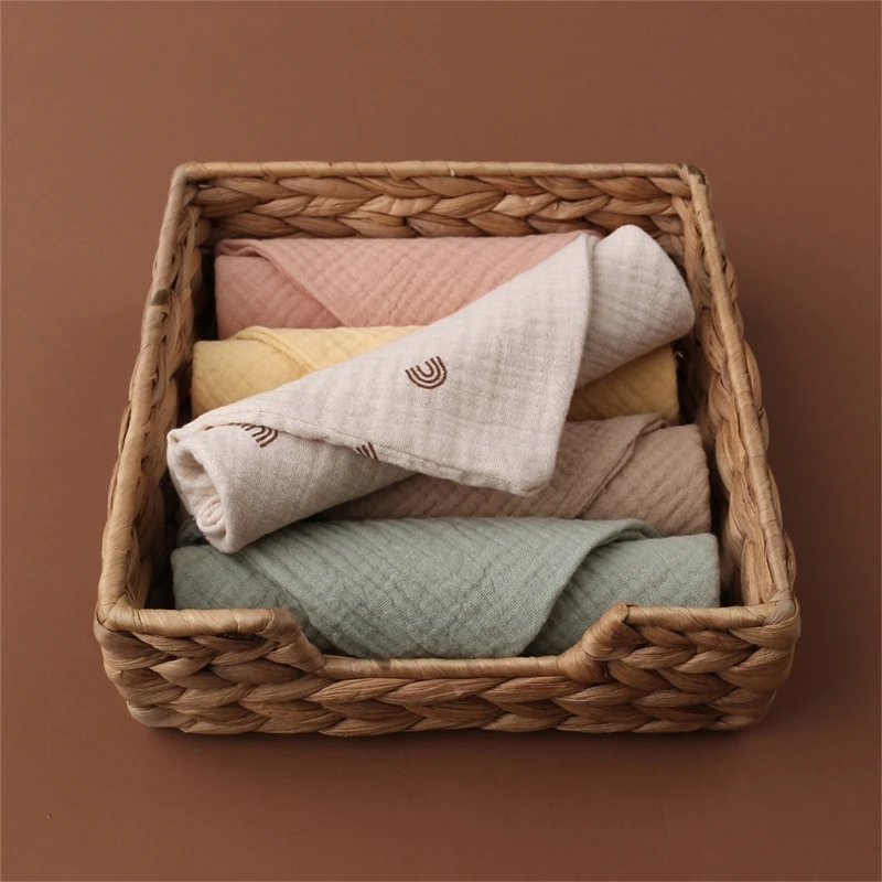 Paños cuadrados muselina para baño bebé, paños muselina, toalla para cara, pañuelo reutilizable, toalla para