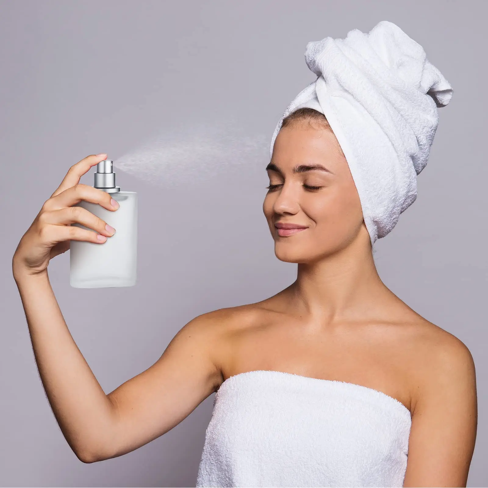 30ml 스크류 탑 샌드 블라스팅 유리 향수병 액체 스프레이 병 빈 병 50ml 디스펜서 병 빈 메이크업 파인 미스트