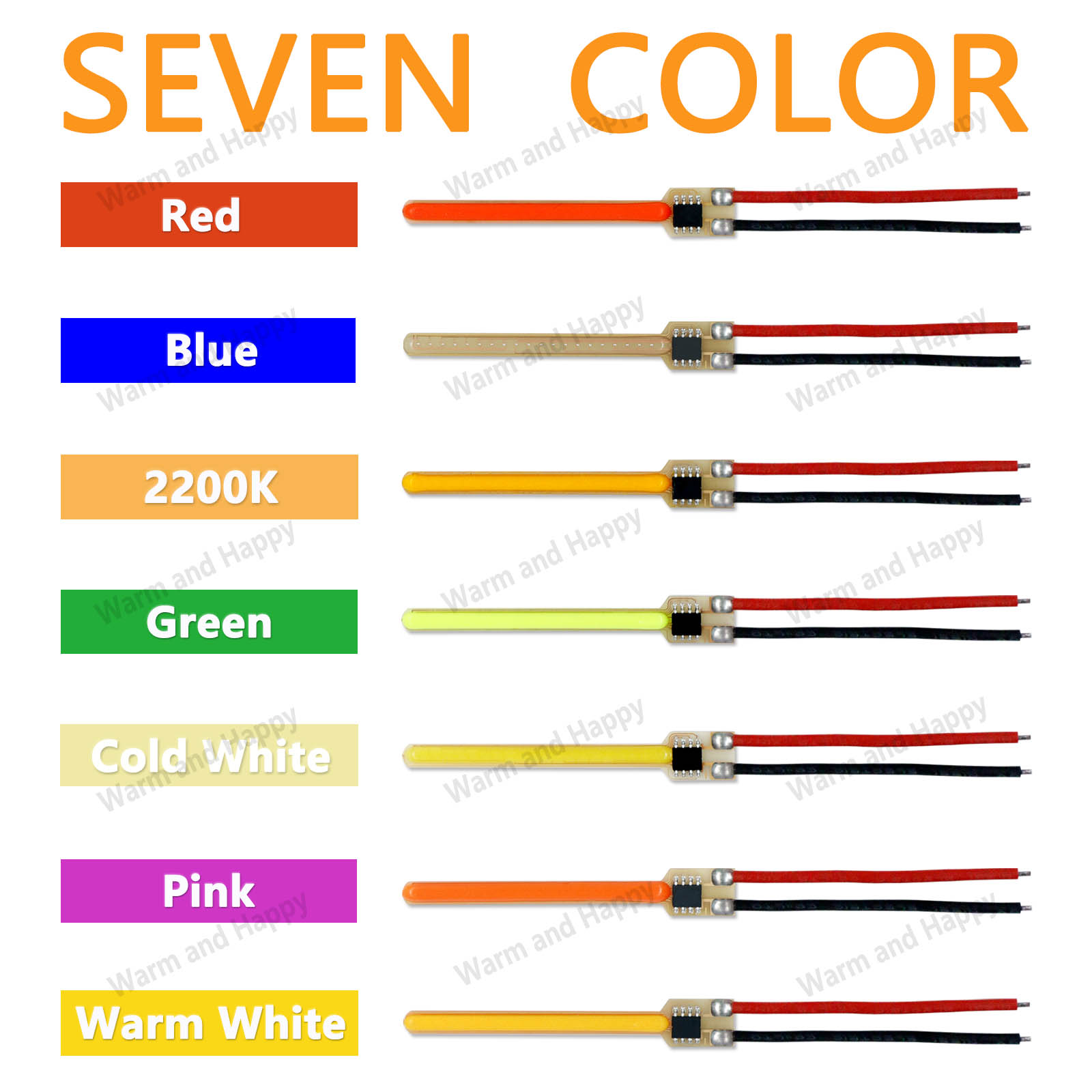 DC3V LED Meteorschauer Filament 40mm 58mm 20mA 2200k/2700k/6000k/Blau/Rot/Rosa/Grün Meteor Lichterkette Zubehör DIY