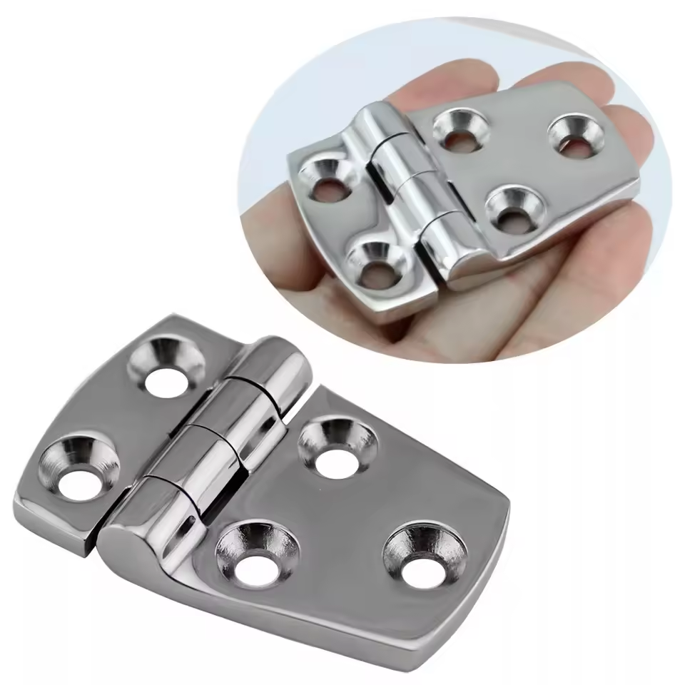 Marine 316 Stainless Steel Boat Hinges Heavy Duty Hatch Casting Hinge For Cabinet Doors Windows Butt Hinge Hardware Accessories