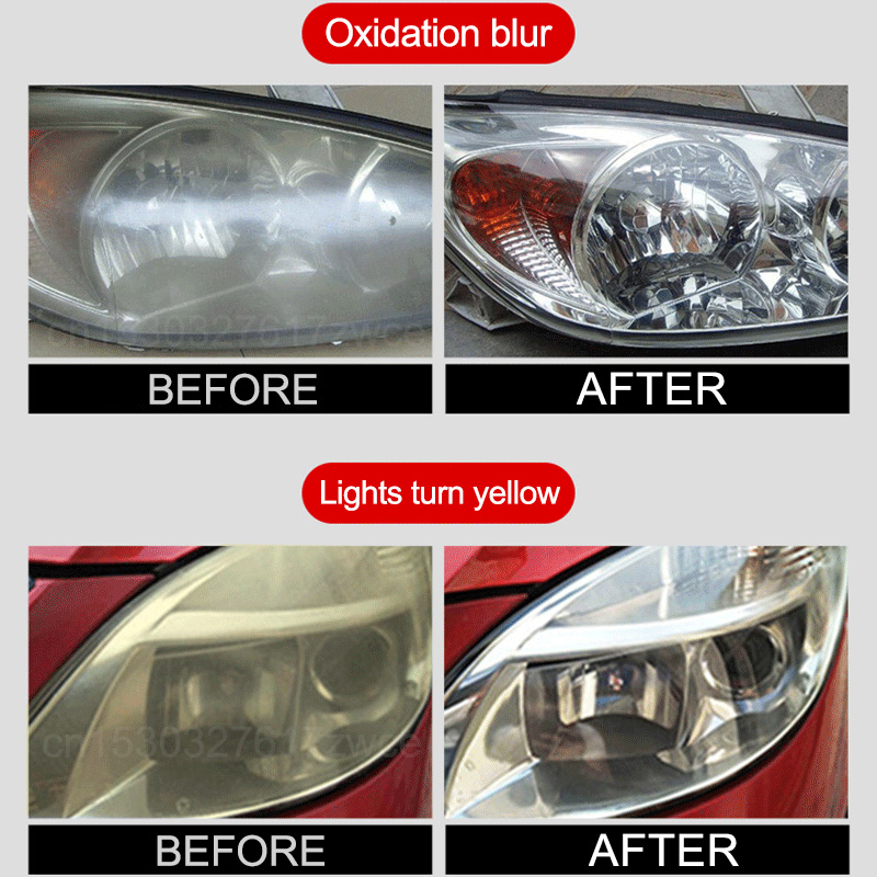 Car Headlight Restoration Kit Car Accessories Headlight Repair Polish Kit Headlamp Anti-Scratch Detailing Cleaning Maintenance