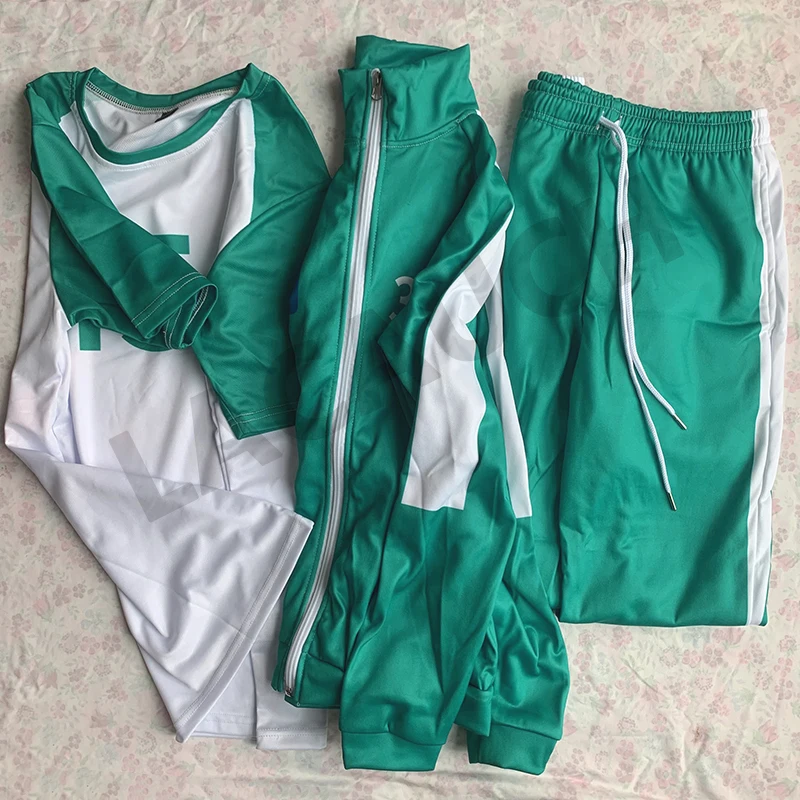 Calamari Games Player Cosplay Costume Korea Disguise Men Suit for Team Blue Sports Sweatshirt Halloween Carnival Party Costume