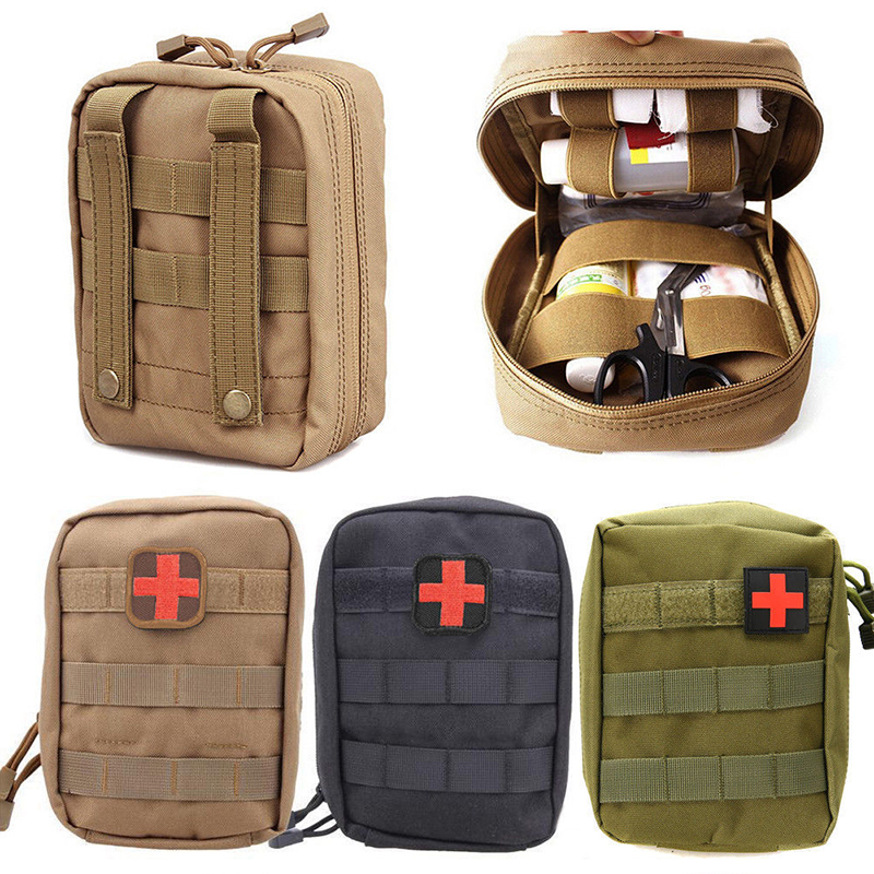Survival Pouch Outdoor Medical Box Large Size SOS Bag/Package Tactical First Aid Bag Medical Kit Bag Molle EMT Emergency