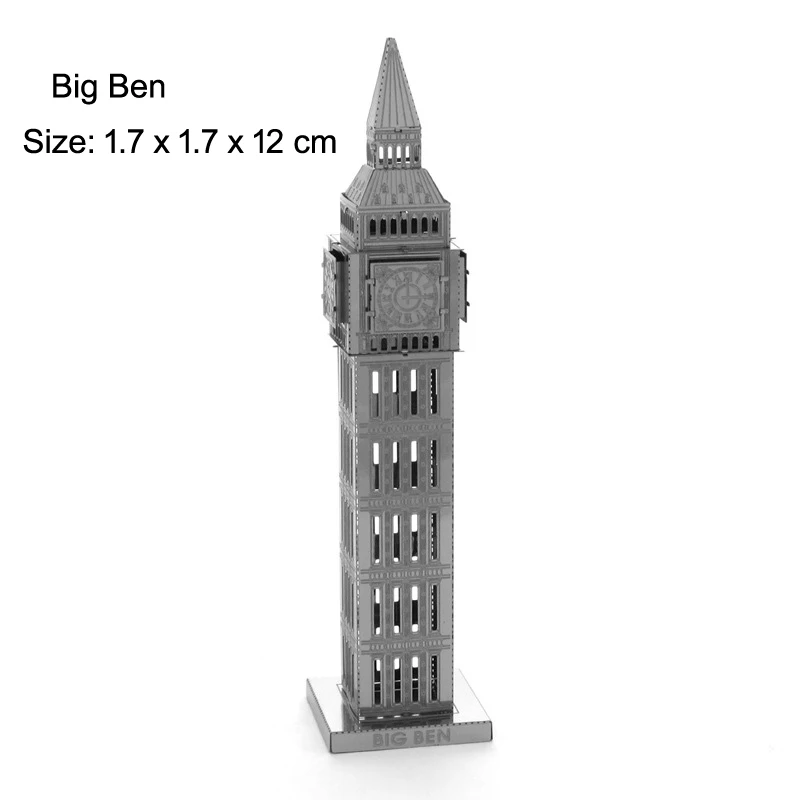Building Series 3D Metal Puzzle  model KITS Assemble Jigsaw Puzzle Gift Toys For Children