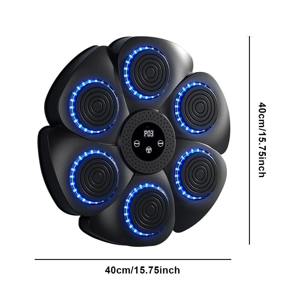 Máquina de boxeo Musical inteligente con Bluetooth, bolsa de arena colgante para entrenamiento de reacción, boxeo de pared Musical