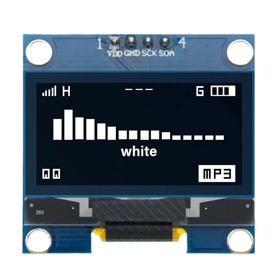 TSTARDEV I2C 1.3インチ OLEDディスプレイモジュール ホワイトブルーカラー ドライブチップ SH1106 128X64 1.3インチ LCD LED IIC通信 ブルーボード