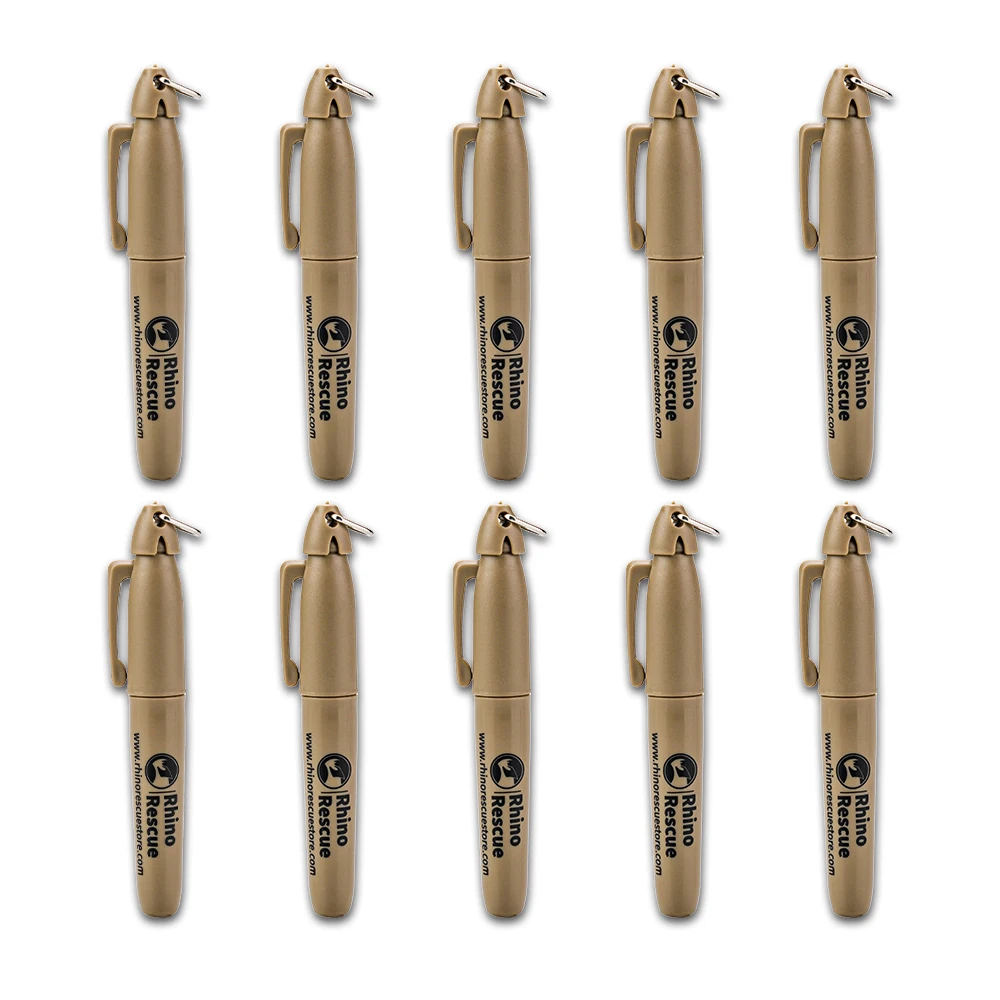 Stylo tactique Rhino Rescue – Stylo marqueur, équipement tactique et cadeau pour le camping et la randonnée